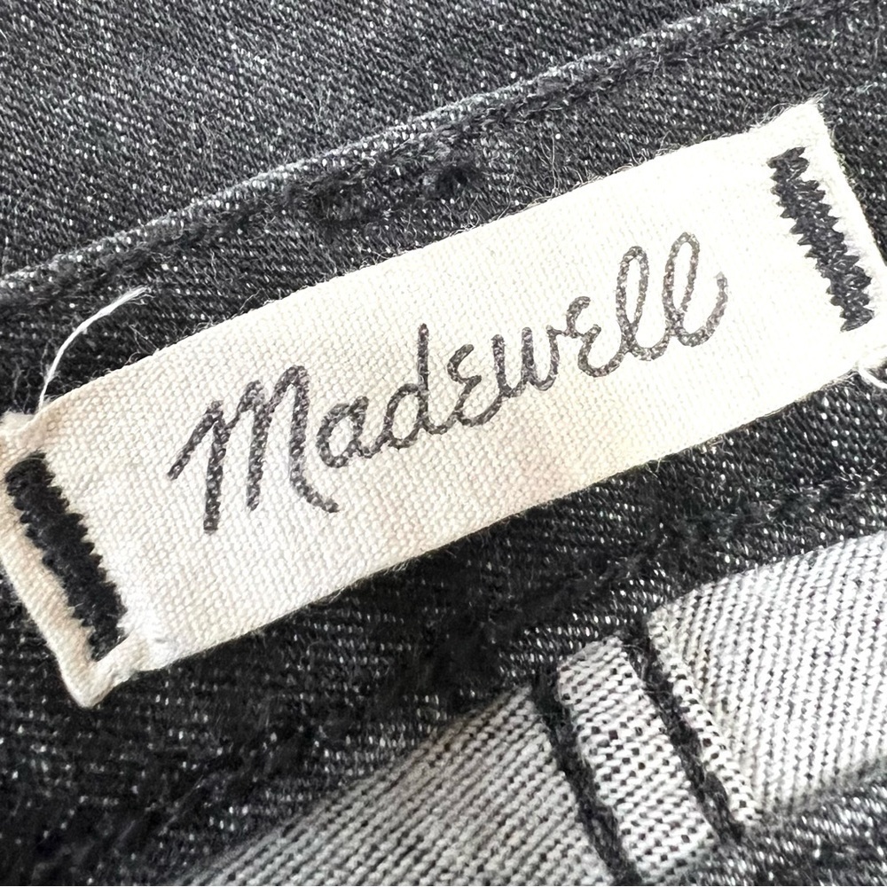 Madewell 10” High Rise Released Hem Black Wash Skinny Jeans Women’s 29 - Picture 16 of 16